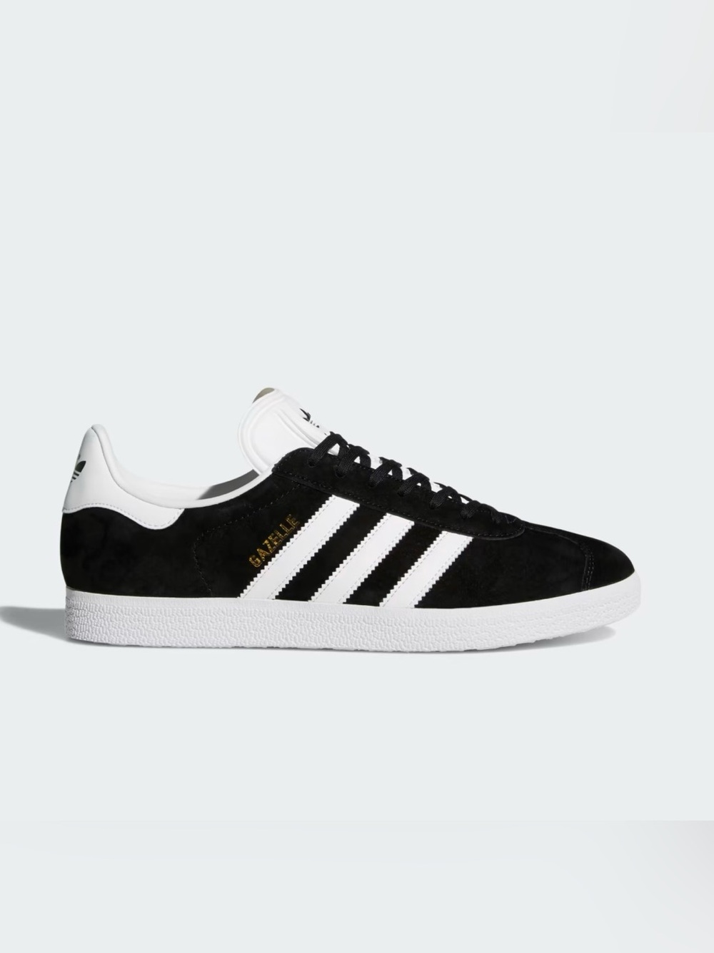 adidas Gazelle Black and White Suede Classic Trainer